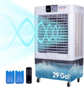 Swamp Cooler, 10000 CFM Evaporative Air Cooler with 3-Speed, Remote Control, 24H Timer, 29 Gallon, Water Shortage Warning, 9 FT Cord, For Indooor Outdoor Patio Garage Use, ETL Safety Listed