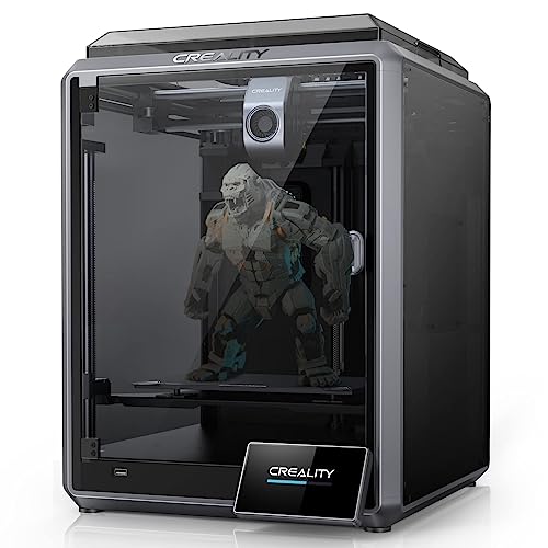 Creality K1 3D Printer 600mm/s Printing Speed 32mm³/s Max Flow Hotend 300°C High-Temperature Nozzle Direct Extruder Auto Leveling Self-Test with One Tap Solve Ringing with G-Sensor 220 * 220 * 250mm