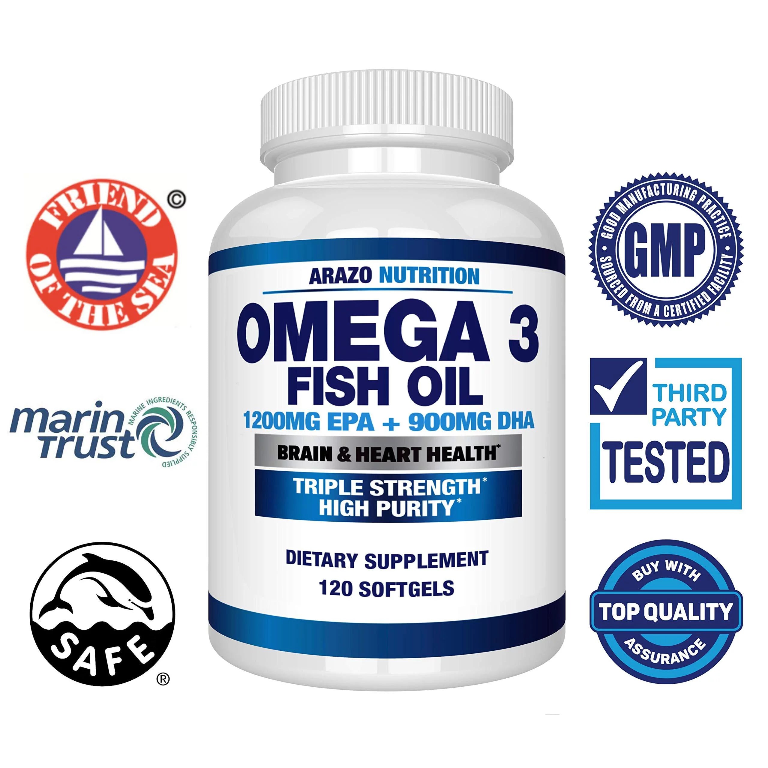 Omega 3 Fish Oil 2250mg High EPA 1200mg DHA 900mg Q694