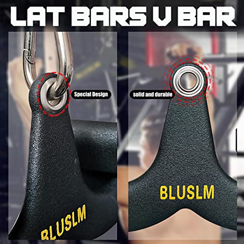 LAT Pull Down Bar for Cable Machine, Tricep Strength Training Handle M7875
