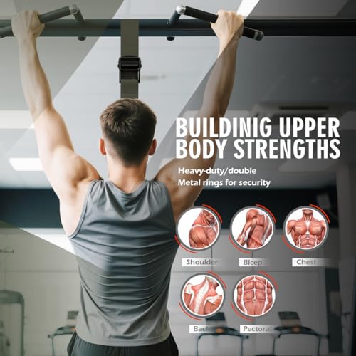 LEEKEY Resistance Bands with Handles and Door Anchor for Home Workouts O73971