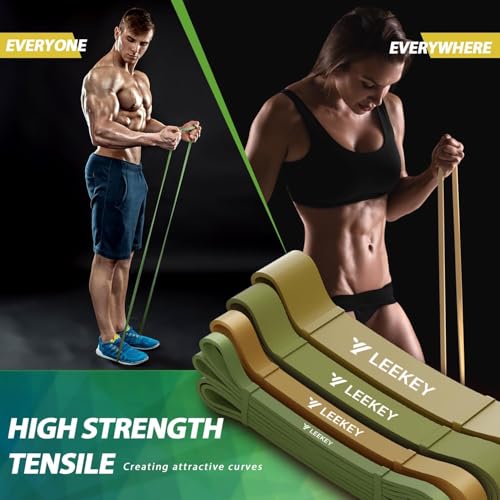 LEEKEY Resistance Bands with Handles and Door Anchor for Home Workouts O73971