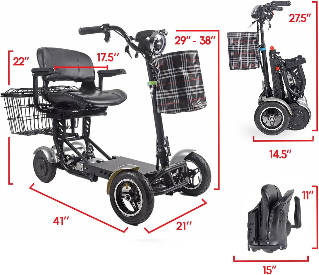 Rubicon FX3 All Terrain 4 Wheel Mobility Scooter for Seniors C83317