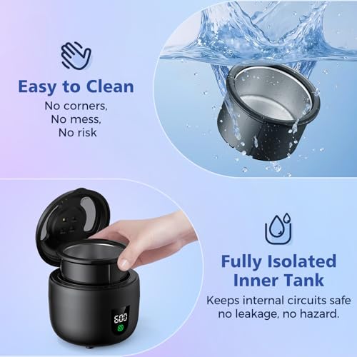 Ultrasonic Retainer Cleaner with Removable Tank for Aligners, Jewelry B601919