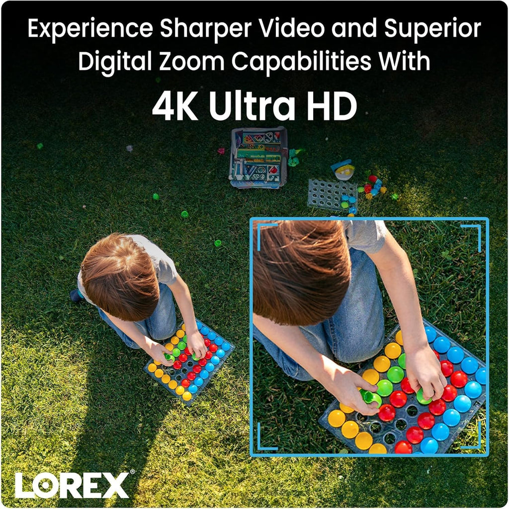 Lorex Fusion 4K 12-Channel 2TB DVR with 2 WiFi 6 Cameras A4303