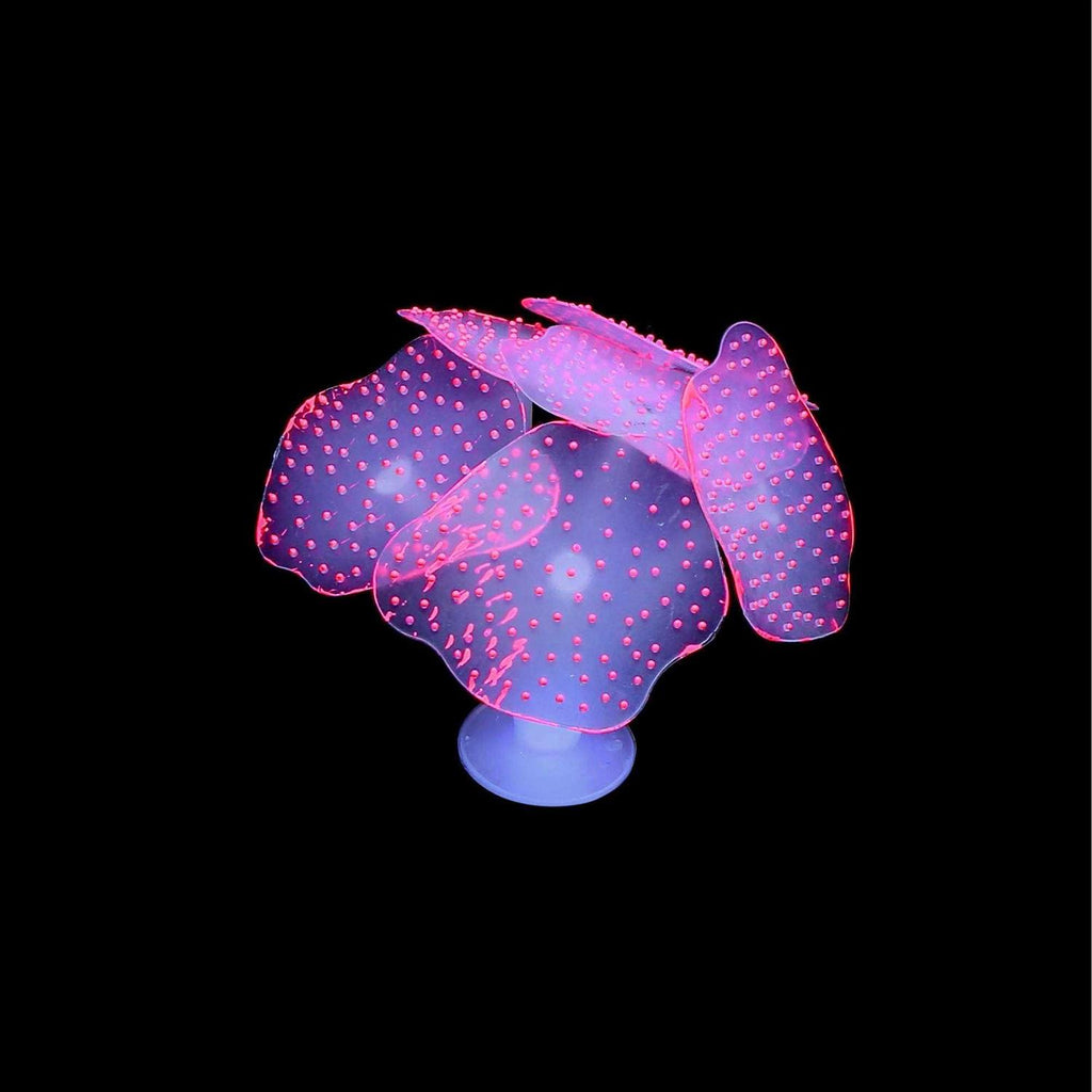Lpraer 4 Pack Glowing Coral Reef Aquarium Decorations Silicone Y3567