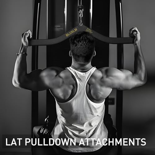 LAT Pull Down Bar for Cable Machine, Tricep Strength Training Handle M7875