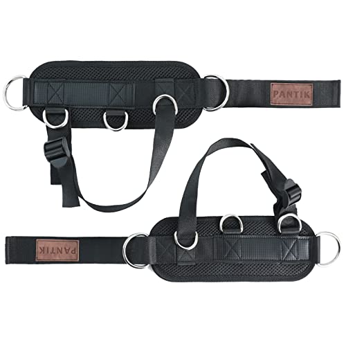 Adjustable Cable Ankle Strap with Neoprene Padded Steel D-Ring L42135