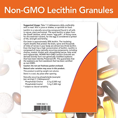 NOW Supplements Lecithin Granules, 2 lb K911