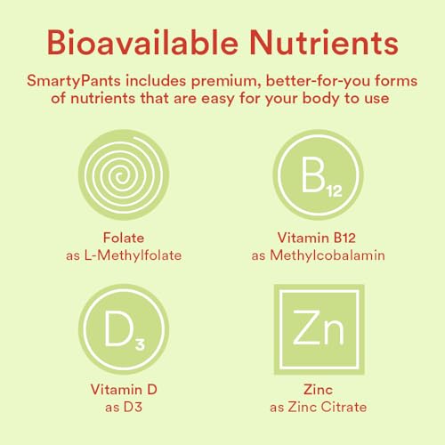 SmartyPants Kids Multivitamin & Fiber Gummies, Omega 3, Vitamins D3, C, B12, Zinc, 90 Count U9500