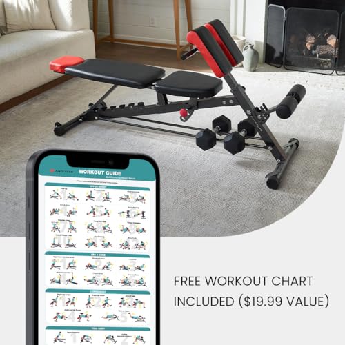 Finer Form Multi-Functional FID Weight Bench for Full Body Workout R20607