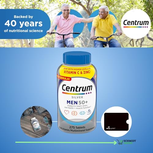 Centrum Silver Men 50+ Multivitamin 275 Tablets G584709