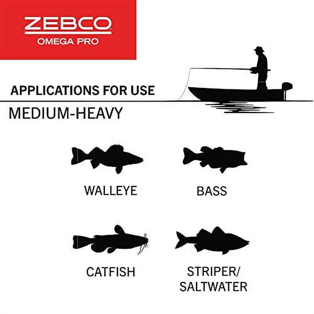 Zebco Omega Pro Spincast Fishing Reel, Size 20, Left or Right-Hand Retrieve V2972