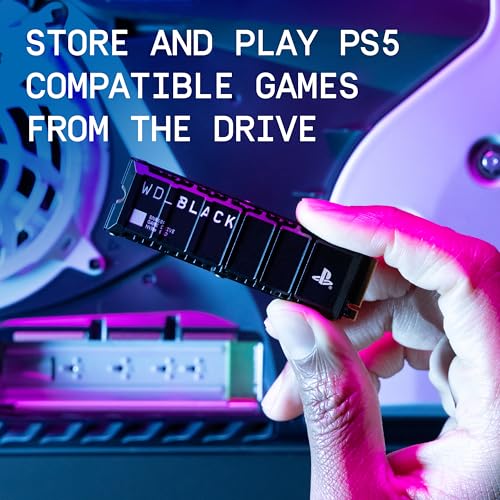WD_BLACK 8TB SN850P NVMe M.2 SSD for PS5 Consoles with Heatsink I177
