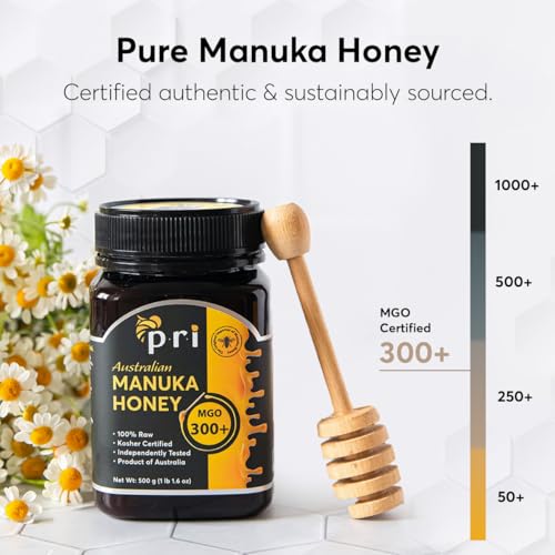 PRI Manuka Honey MGO 300+ 1.1LB Raw Australian Honey E6673