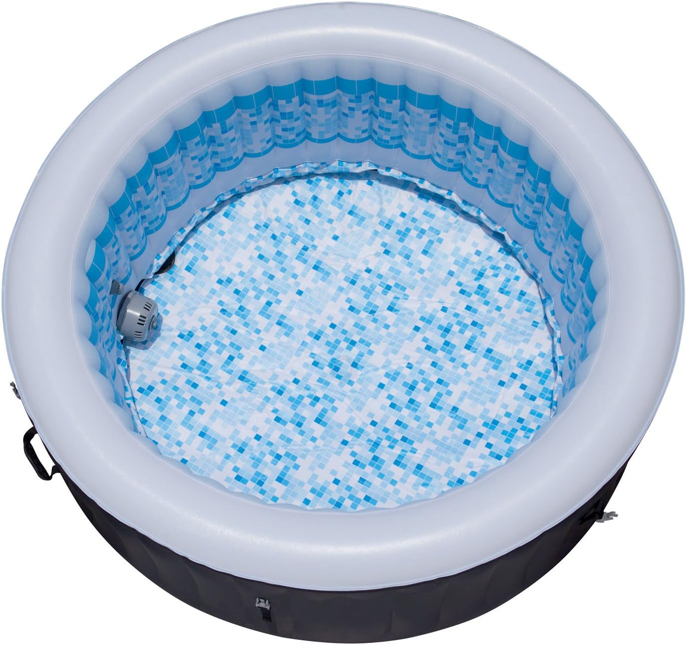 Coleman SaluSpa AirJet 4 Person Inflatable Hot Tub with Cover and Filter Cartridges, Black Z197