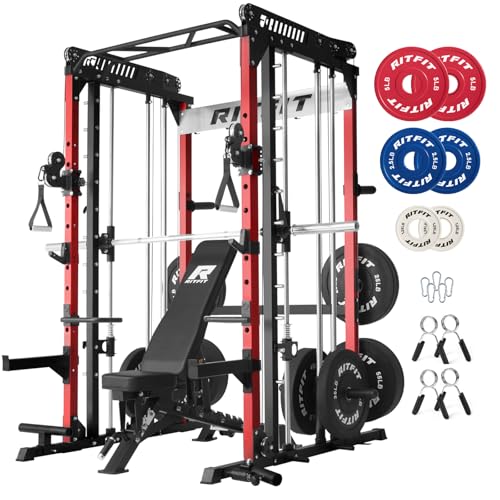 RitFit M1 & M1 Pro Smith Machine with Cable Crossover System for Home Gym Y659852