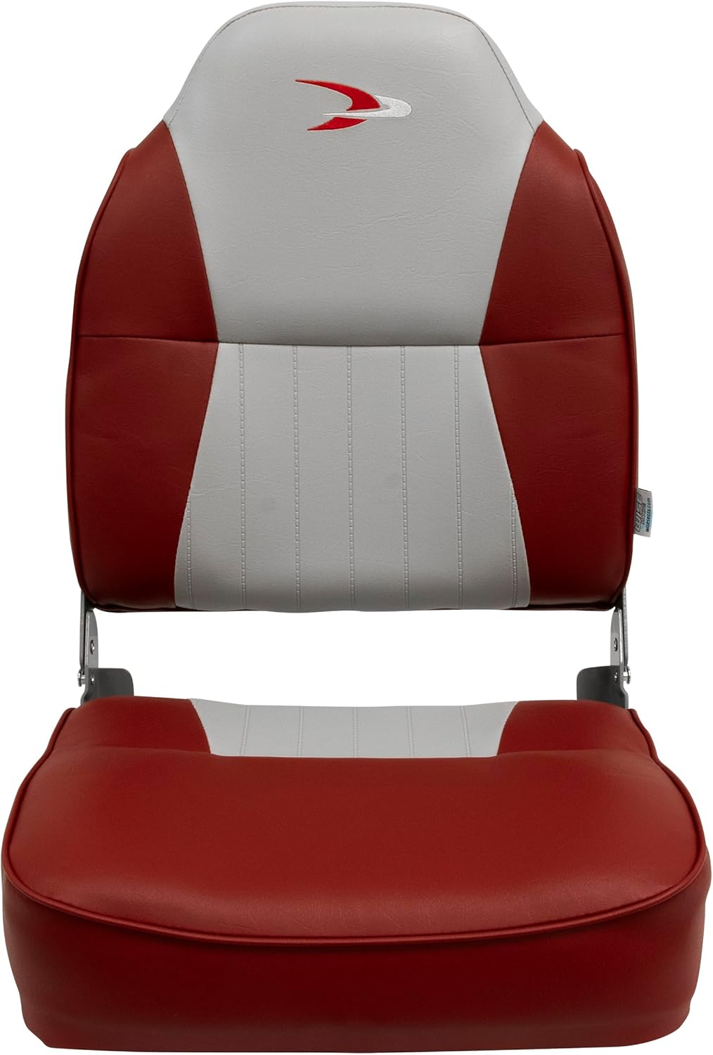 Wise 8WD640PLS-661 Lund Style High Back Boat Seat, Grey/Red Y4331