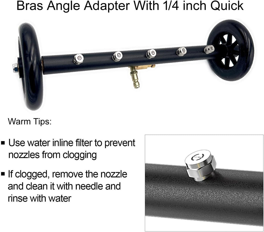 18" Dual-Function Undercarriage Pressure Washer Cleaner with 5 Nozzles, 4000 PSI F73364