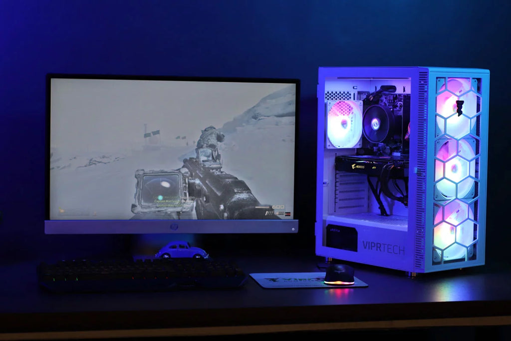 ViprTech.com Icefall Gaming PC Desktop - AMD Ryzen 5, NVIDIA RTX 2060, 16GB RAM, 1TB HDD I40819