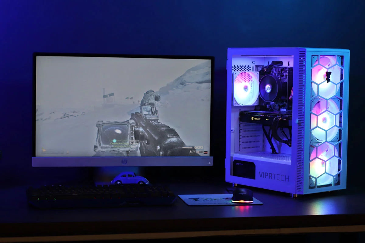 ViprTech.com Icefall Gaming PC Desktop - AMD Ryzen 5, NVIDIA RTX 2060, 16GB RAM, 1TB HDD I40819