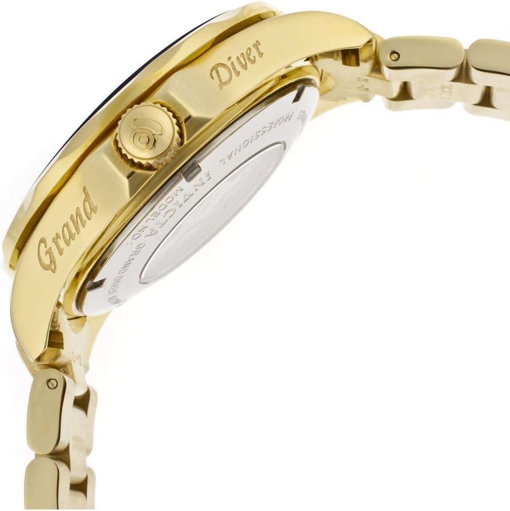 Invicta Men's Grand Diver Automatic Gold Ion-Plated Stainless Steel Watch C77144