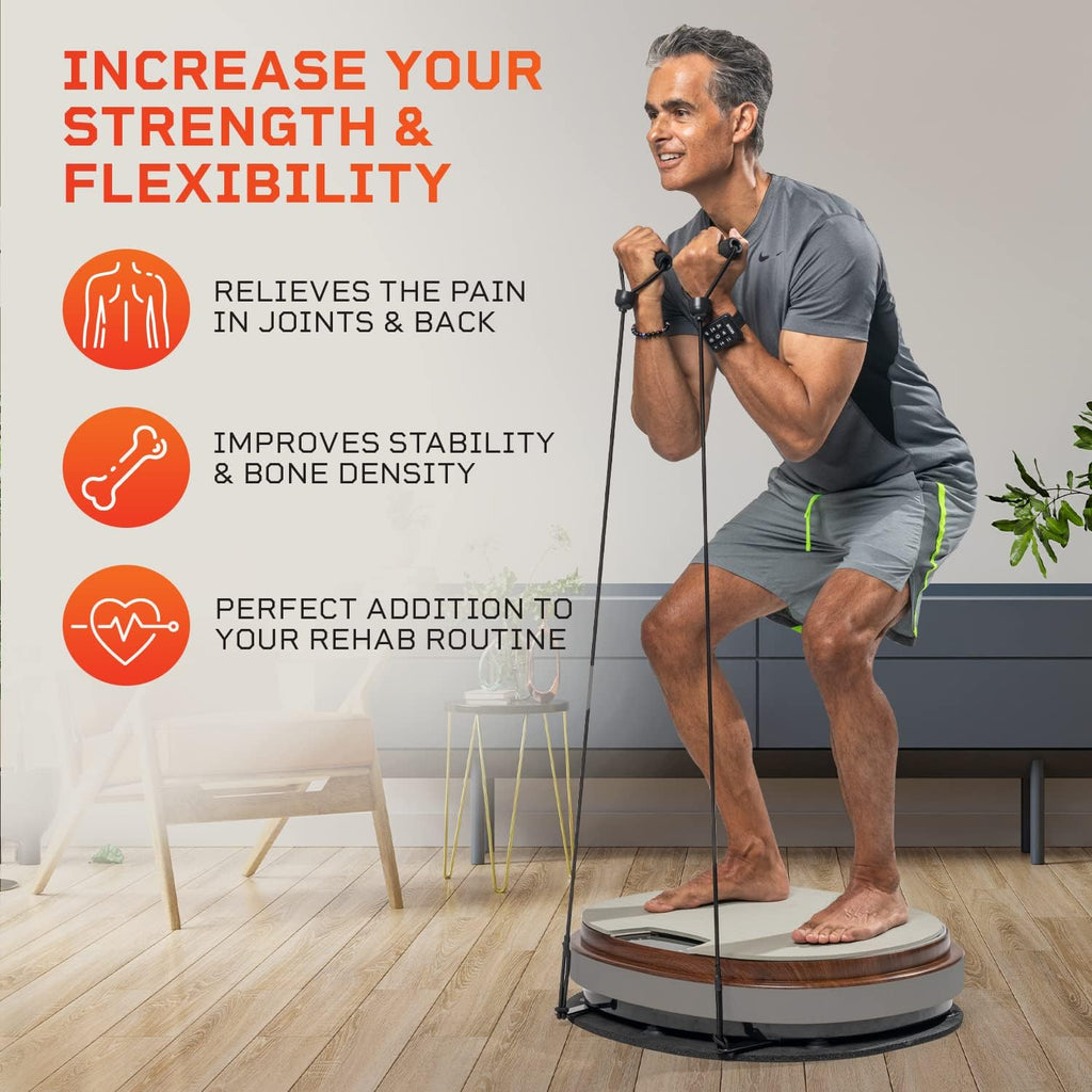 LifePro RelaxaVibe Vibration Plate Exercise Machine with Heated Ottoman R566006