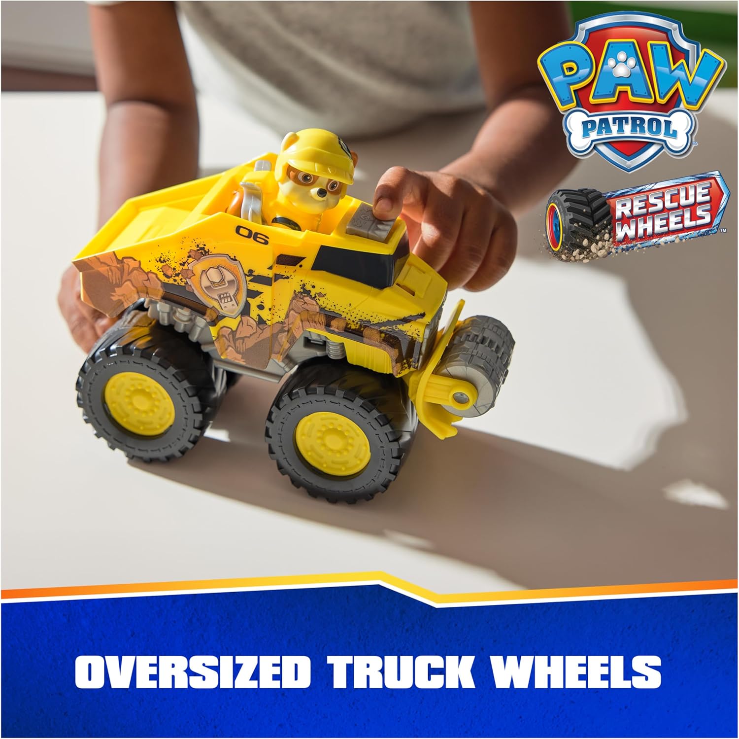 Paw Patrol Rescue Wheels Rubble's Bulldozer Toy Truck with Action Figure B5410