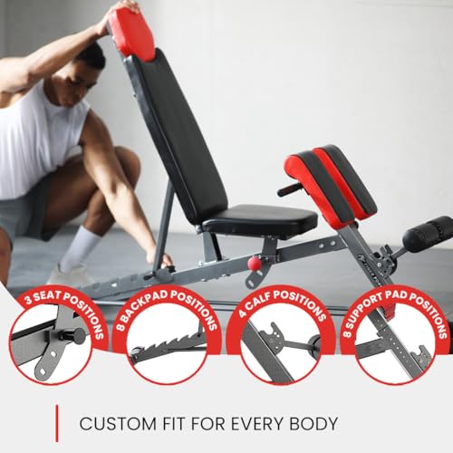 Finer Form Multi-Functional FID Weight Bench for Full Body Workout R20607
