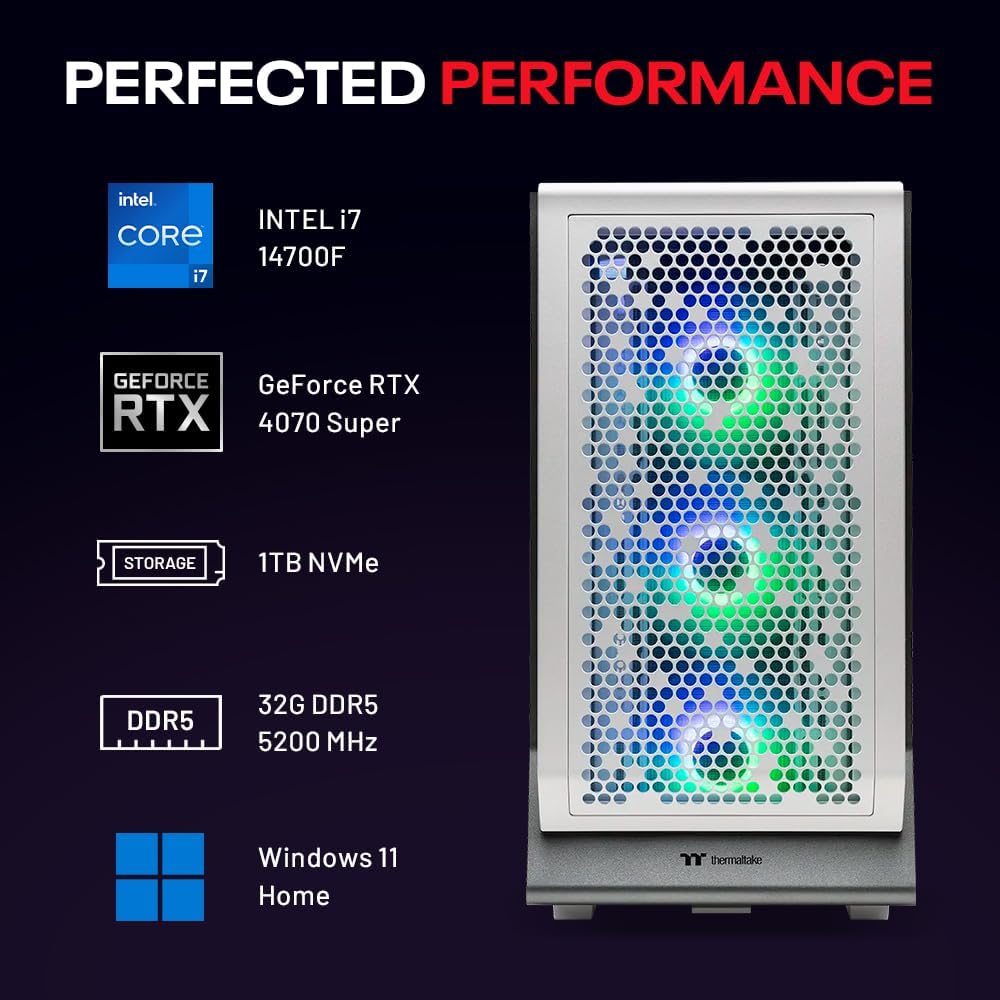 Skytech Omega Gaming PC, Intel i7, RTX 4070 Super, 32GB RAM, 1TB SSD X12287