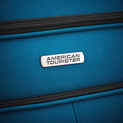 American Tourister Pop Max Softside Luggage 3-Piece Set with Spinner Wheels, Purple R70056