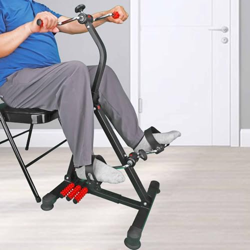 Adjustable Pedal Exerciser Bike for Seniors Total Body Home Fitness Equipment W299356