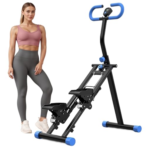 Foldable Stair Stepper Climber with Adjustable Handles for Home D497