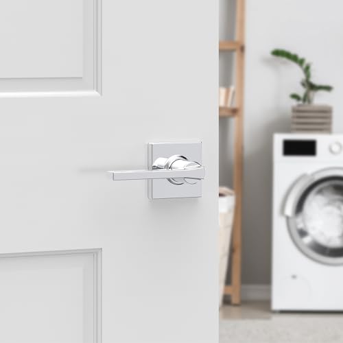 Kwikset Casey Interior Privacy Door Handle with Lock 10 Pack, Matte Black G103018