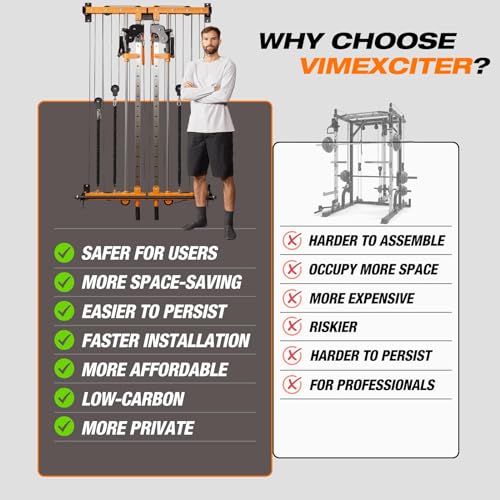 Wall Mount Smith Machine Power Cage with Cable Crossover I806