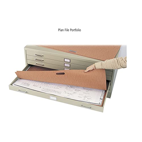 Safco Products 5-Drawer Flat File, 36" W x 24" D, White X8304