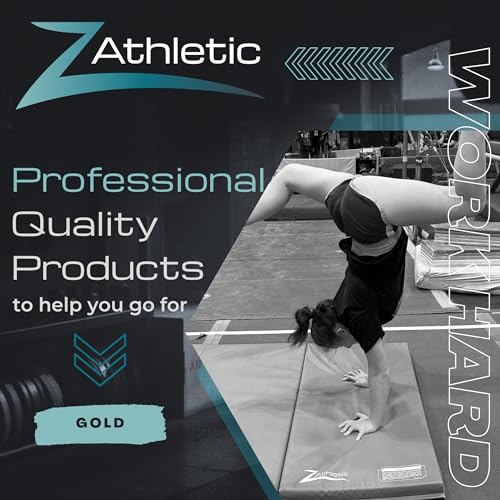 Z Athletic Folding Panel Mats for Gymnastics, Martial Arts, Tumbling 4ft x 12ft x 2in M262590