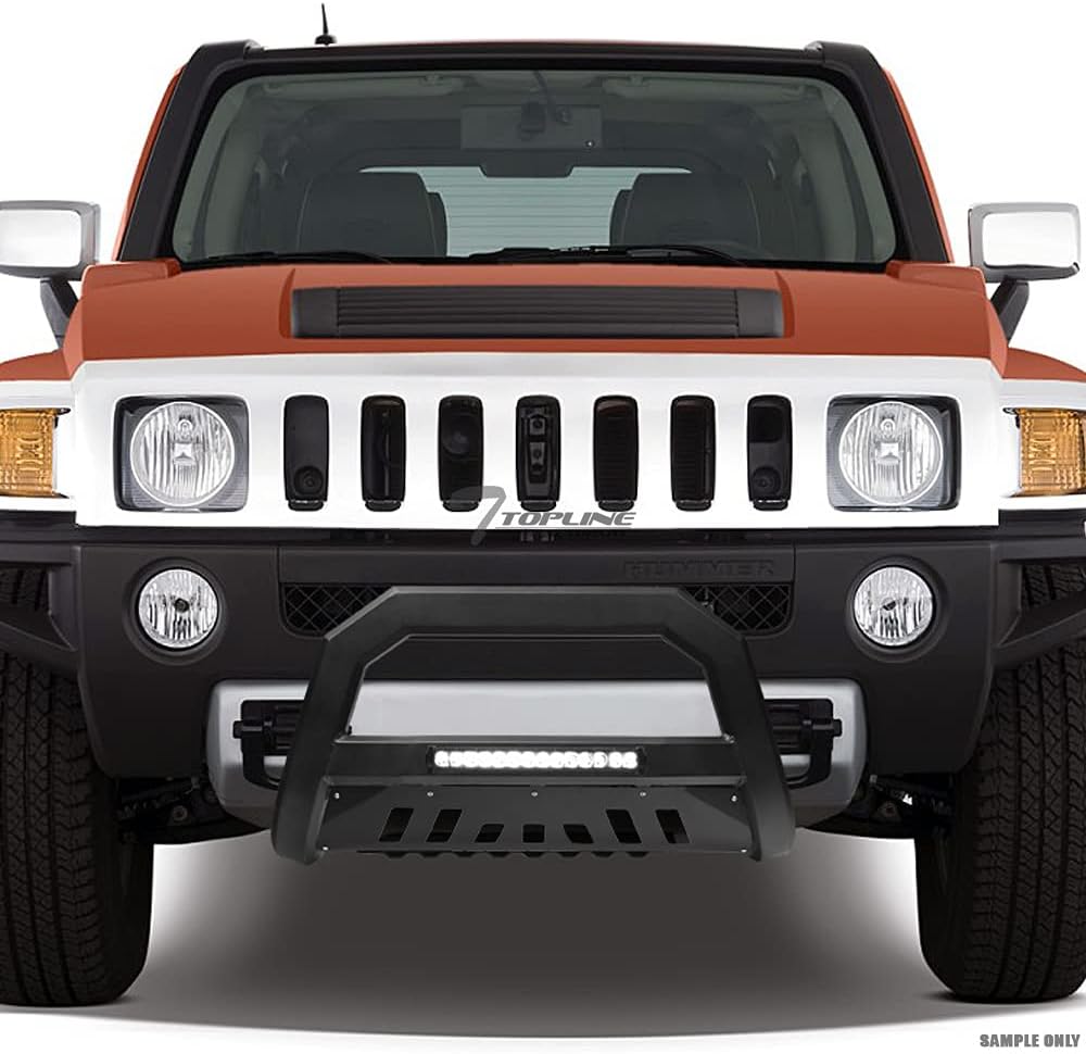Matte Black Aluminum LED Light Bull Bar Front Bumper Grille Guard for Toyota 4Runner G1434