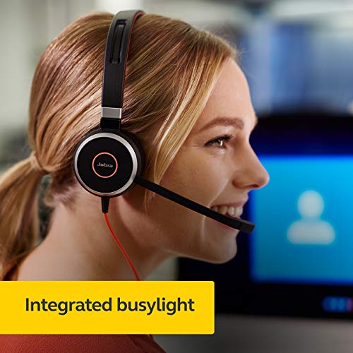 Jabra Evolve 40 UC Wired Headset, Mono, 3.5mm/USB, All-Day Comfort K77419
