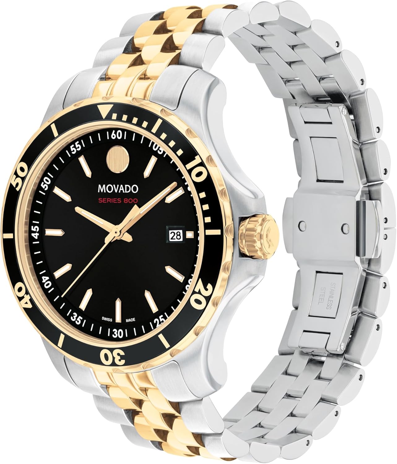 Movado Series 800 Men's Sport Watch, Swiss Quartz, Stainless Steel, 42mm T547
