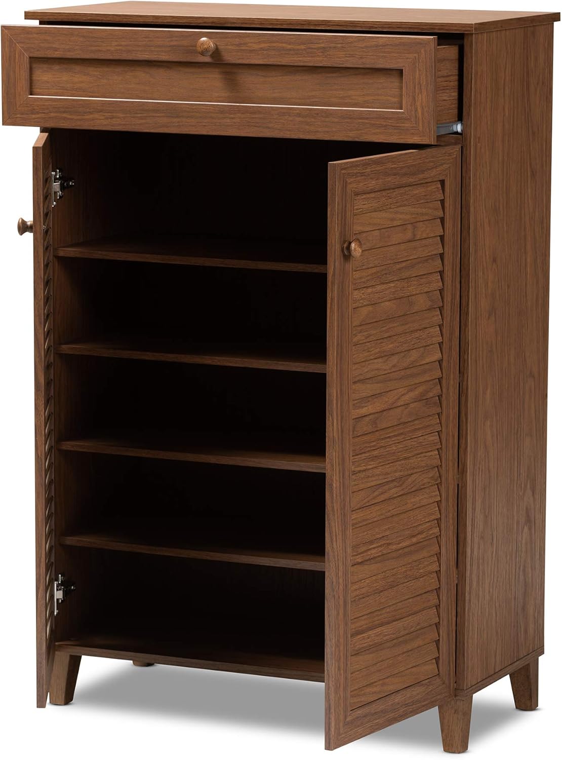 Baxton Studio Shoe Cabinet, Walnut X705466