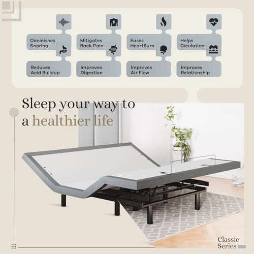 Sven & Son Classic Adjustable Bed Base Split King with Hybrid Spring Mattress I50028