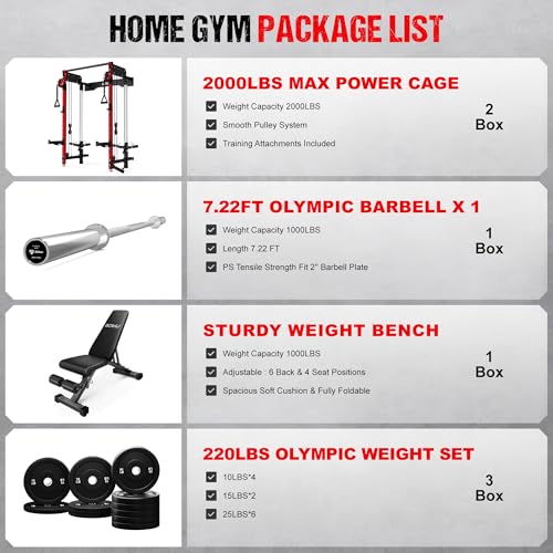 WM3-V4 Folding Wall Mounted Squat Rack with Dual Pulley System L11563