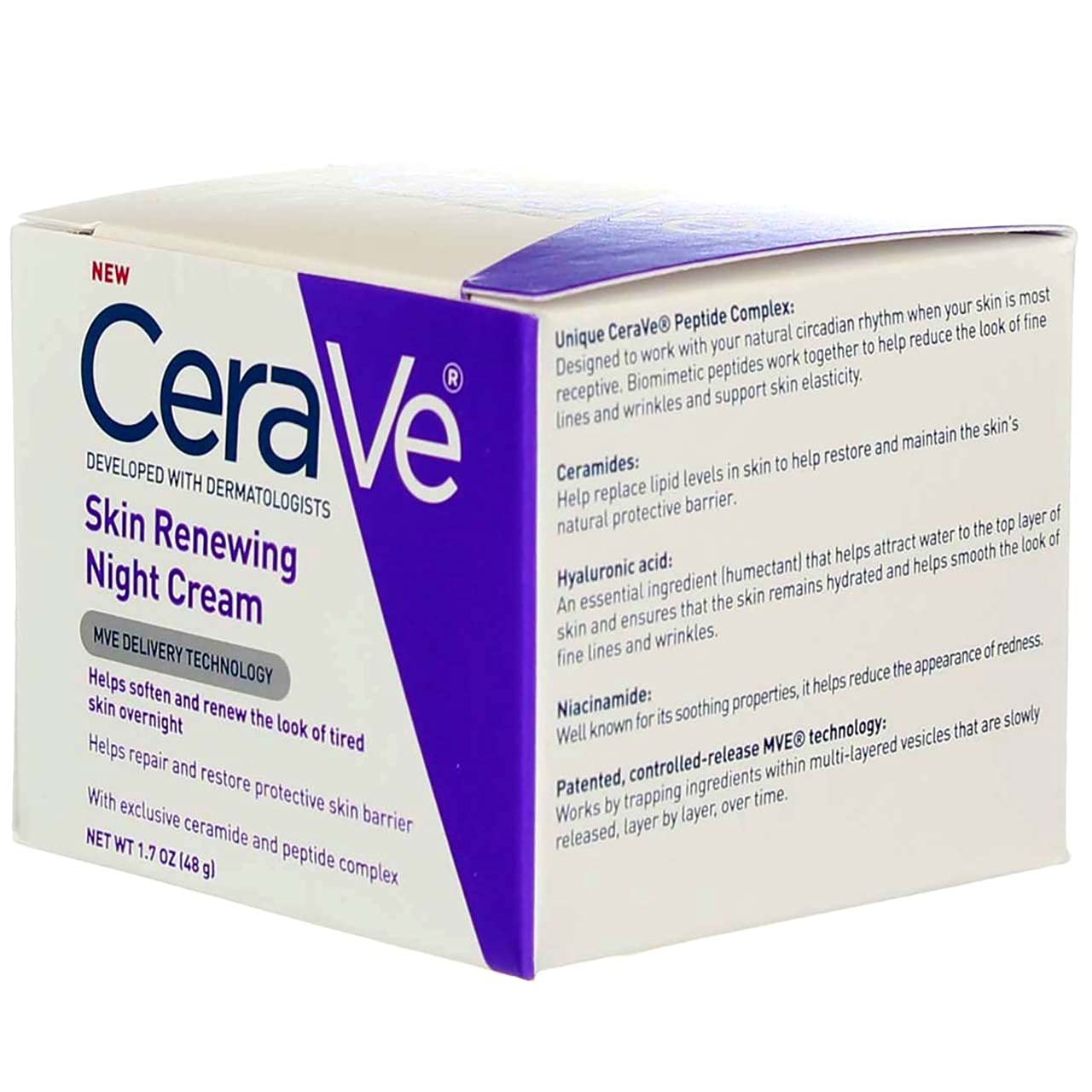 CeraVe Skin Renewing Night Cream, 1.7 oz Z83291