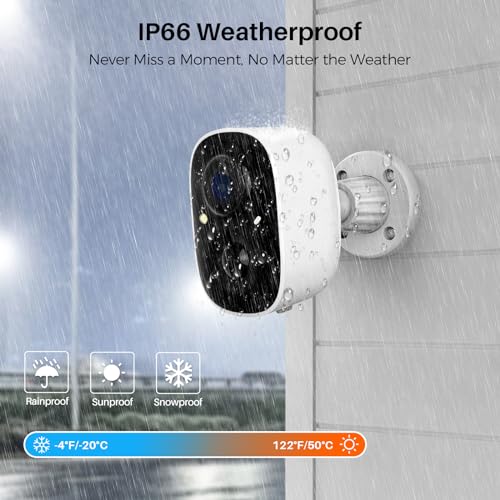 Solar Security Camera Wireless Outdoor 2K with AI Motion Detection L465