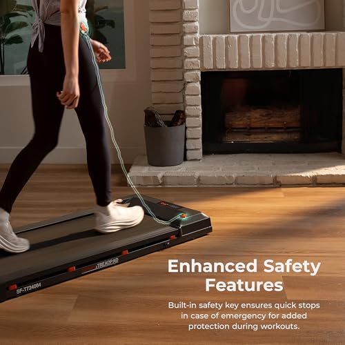 Sunny Health & Fitness Smart WiFi Treadmill, Compact Foldable with Incline E91799