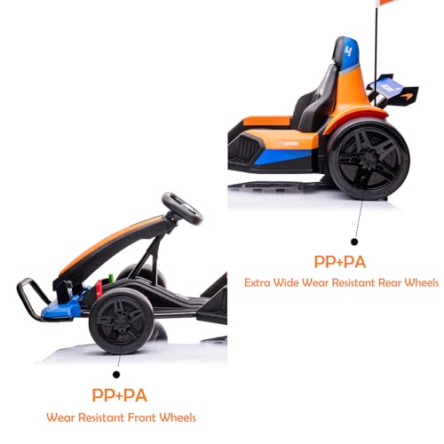Licensed McLaren 24V Electric Go Kart for Kids, 400W Drift Racing with 2 Speeds C811695