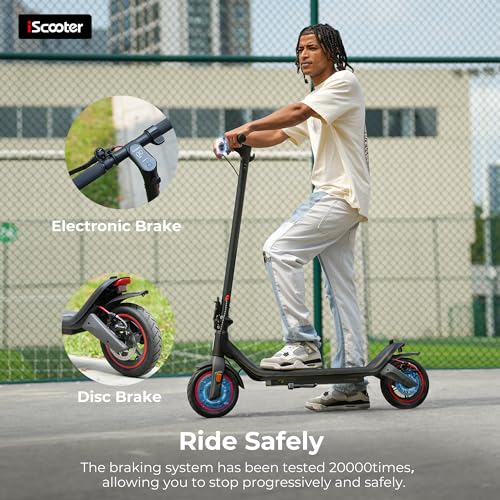 iScooter Electric Scooter for Adults, Long Range Commuting with Cruise Control F733591