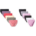 Fruit Of The Loom Women's 6 Pack Microfiber & 6 Pack Cotton Hi-cut Panties