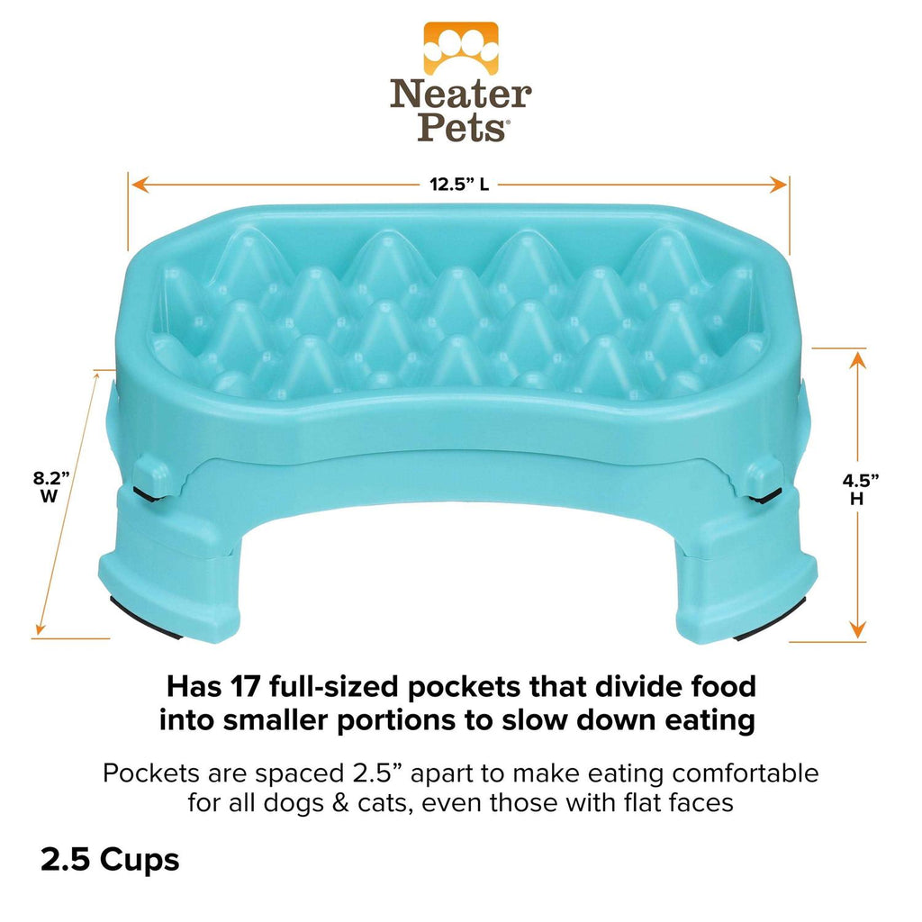 Neater Pet Brands Raised Slow Feeder Dog Bowl E7060